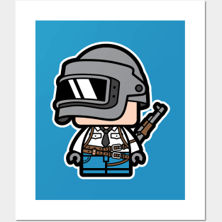 Chibi PUBG Character Posters and Art